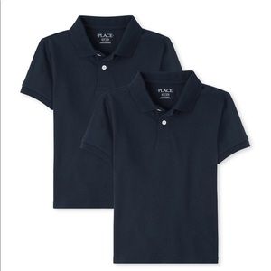NWT Set of 4 Boys Uniform Pique Polo Shirt. Size L
